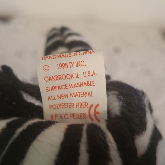 Vintage 1995 Ty Beanie Baby ZIGGY the Zebra - Picture 8 of 8